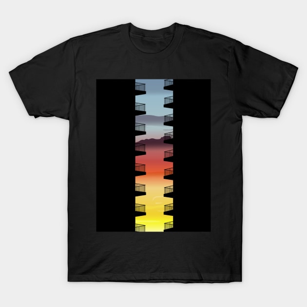 Life between the buildings T-Shirt by AtelierNab